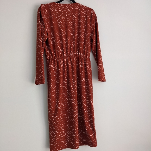 Mango Elastic Waist Wrap Dress - Picture 9 of 9